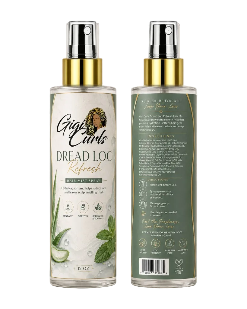 Dread loc refresh hair mist spray