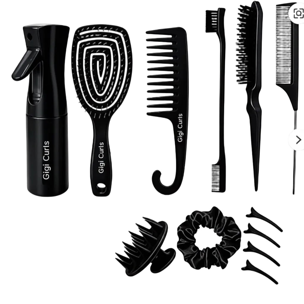 12-Pieces Hair Styling & Detangling Tool Kit