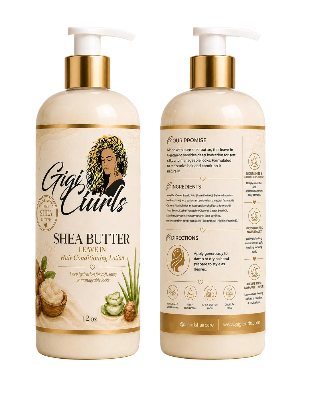 Leave In shea butter hair conditioning lotion