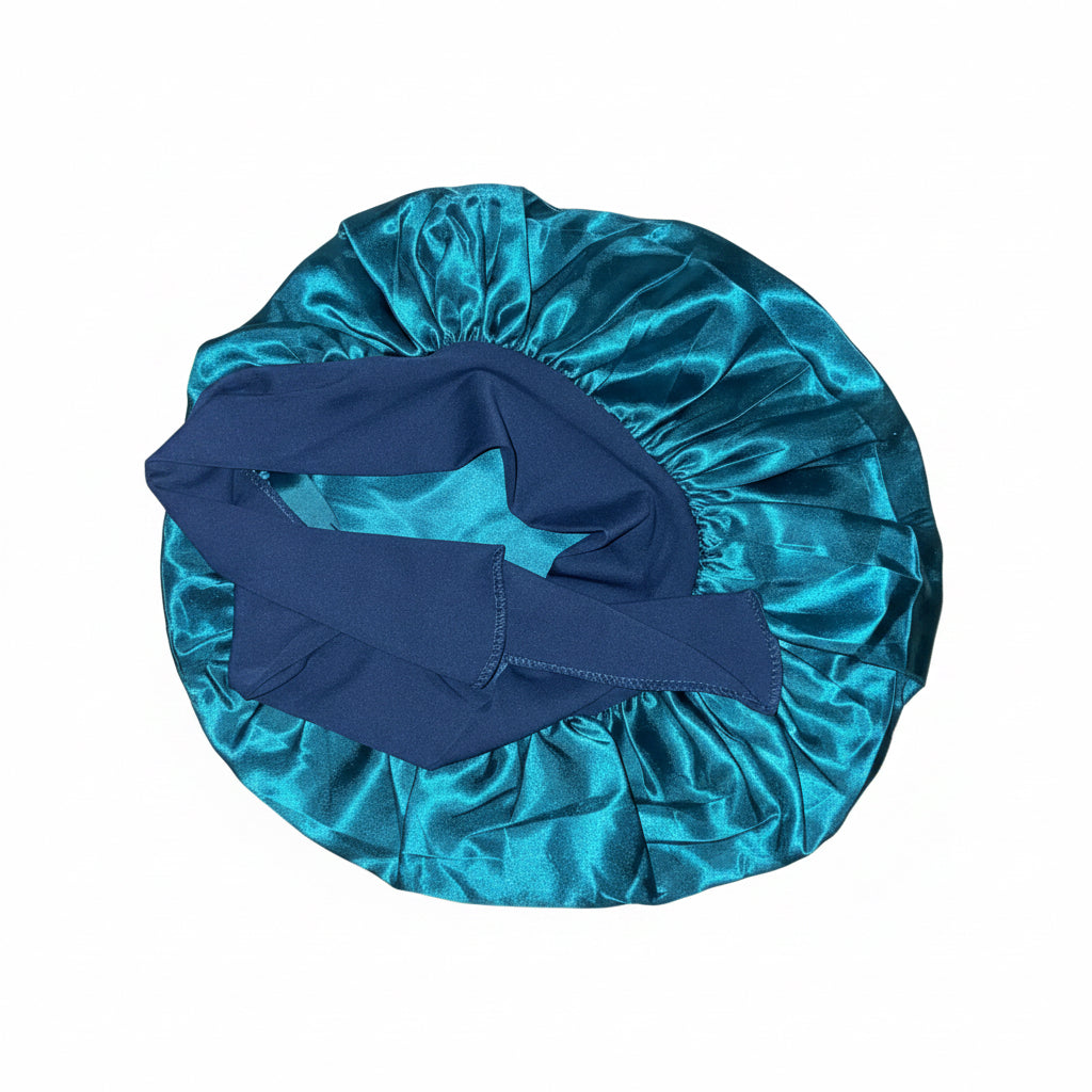 Children Elastic Ribbon Satin Bonnet