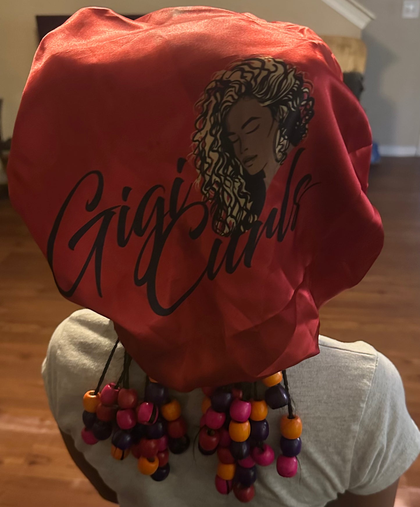 Drawstring Satin Hair Bonnet