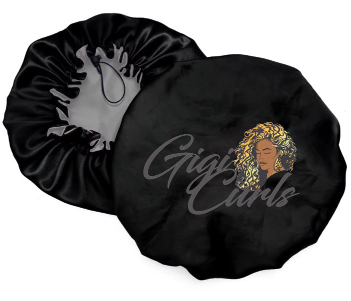 Drawstring Satin Hair Bonnet