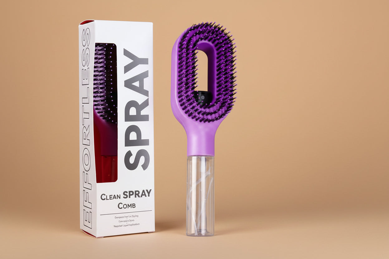 Spray Detangle Hair Brush