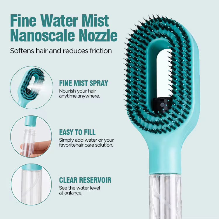 Spray Detangle Hair Brush