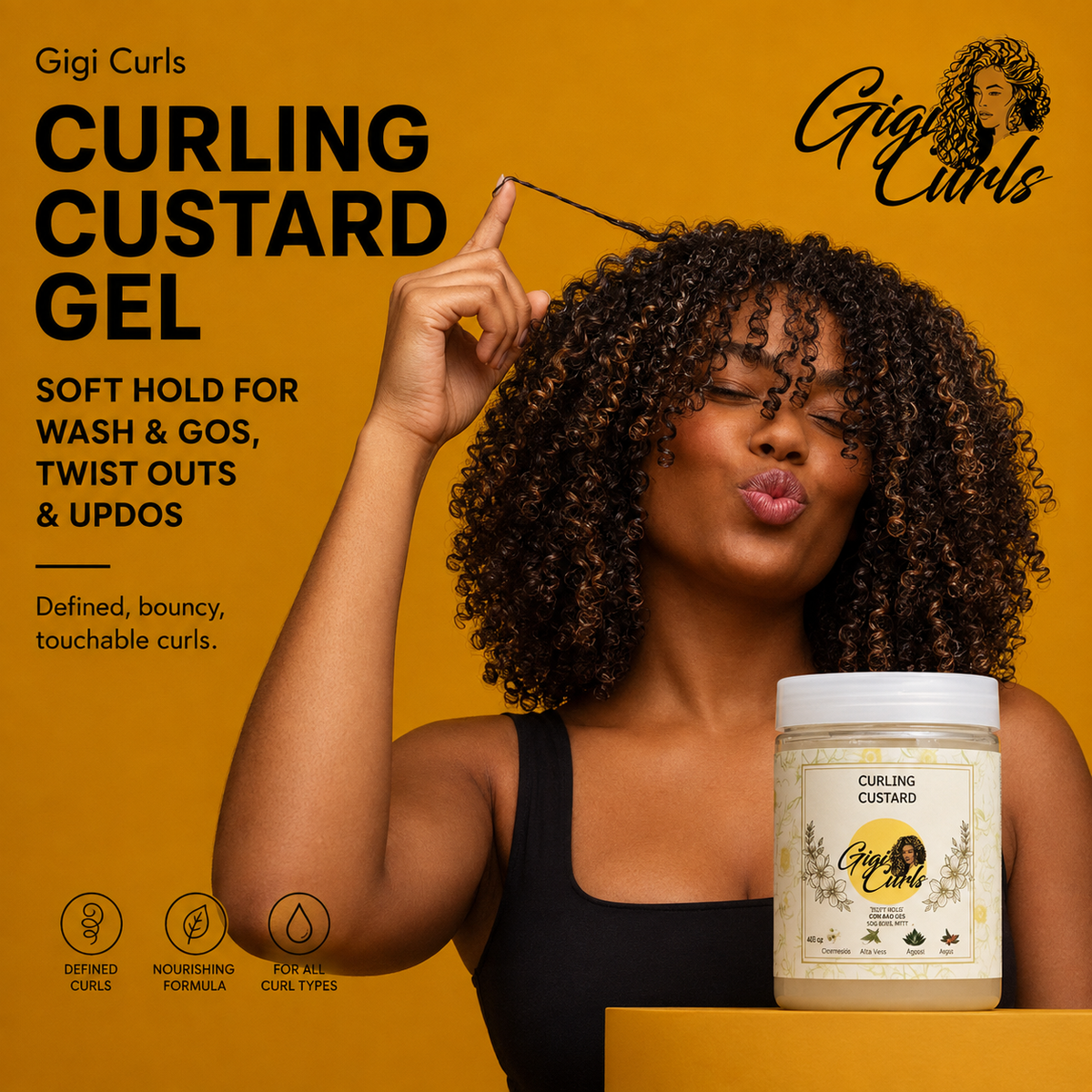 Curling Custard Gel